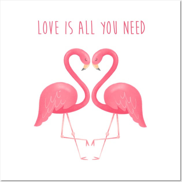 Love is all you need Wall Art by Gummy Illustrations